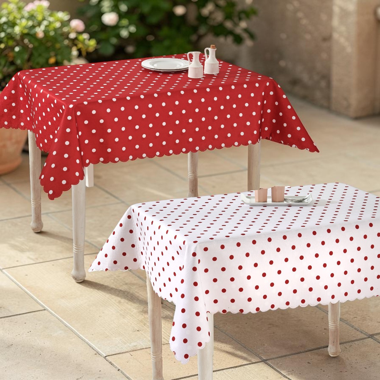 Nappe réversible « Pois » 130×170cm